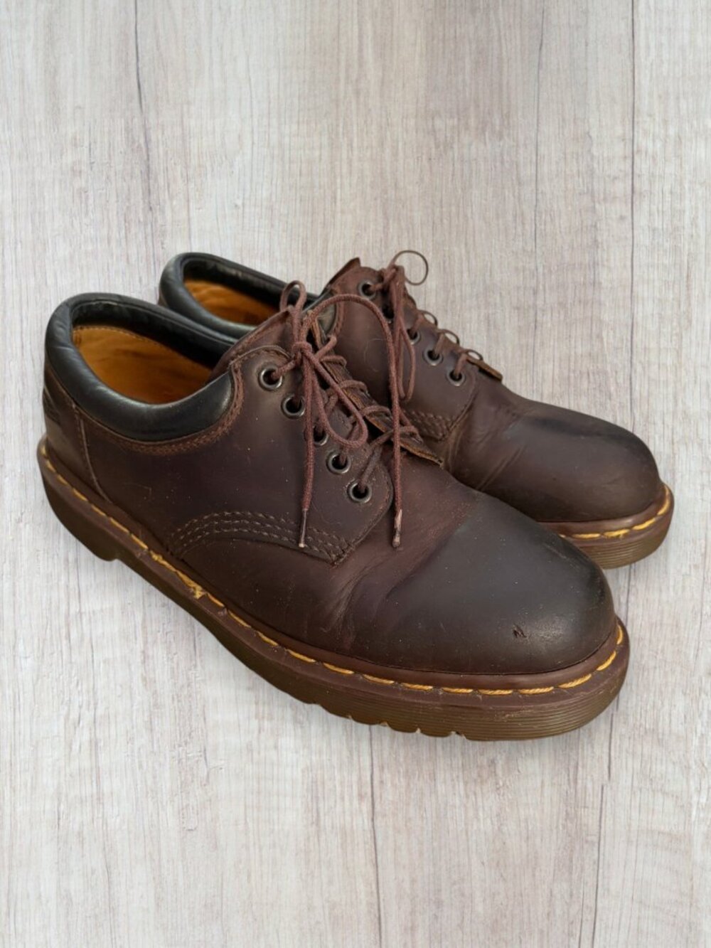 Dr. Martens 8053 Made In England Brown Leather Oxford Shoes Men's Us 8 Gibson